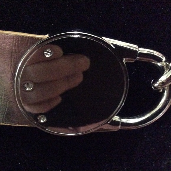 Michael Kors leather and silver tone chain belt - Picture 12 of 13